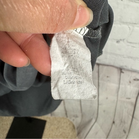 Mod Ref Gray Ruffle Tie Back T-Shirt Size Large - Picture 7 of 7